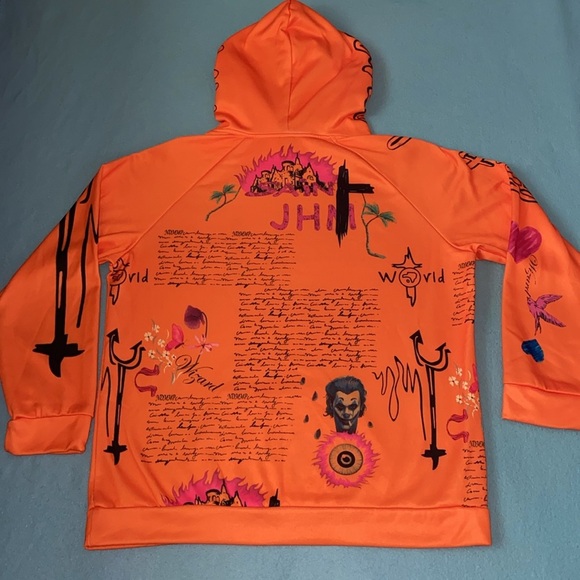 SWEAT SUIT SET Graphic design hoodie pull on jogger 2 pocket unisex NEW size XXL - Picture 3 of 16